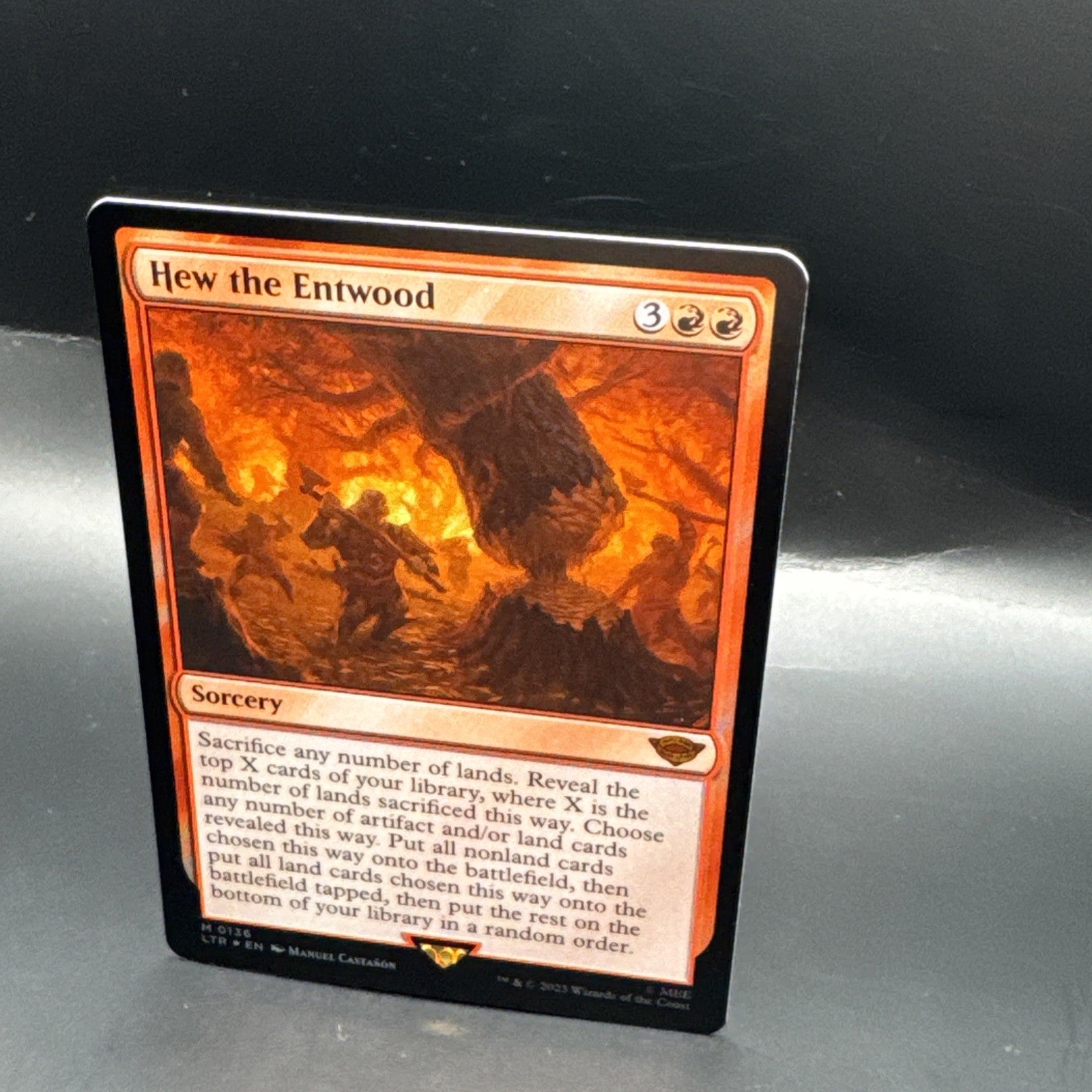 MTG LTR 0136 - “Hew the Entwood” - FOIL