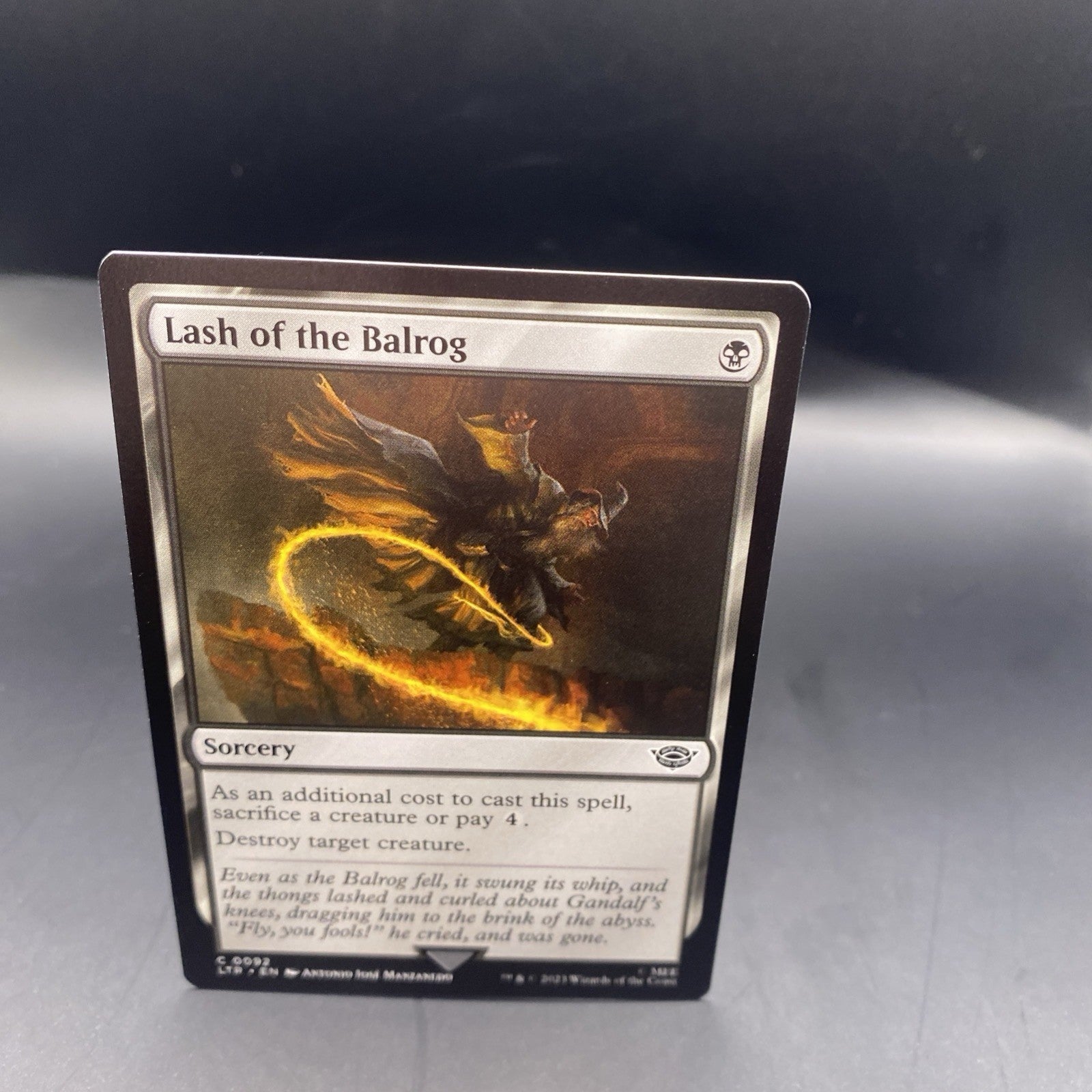 MTG Lash of the Balrog (Foil) [Tales of Middle-Earth, Near Mint]