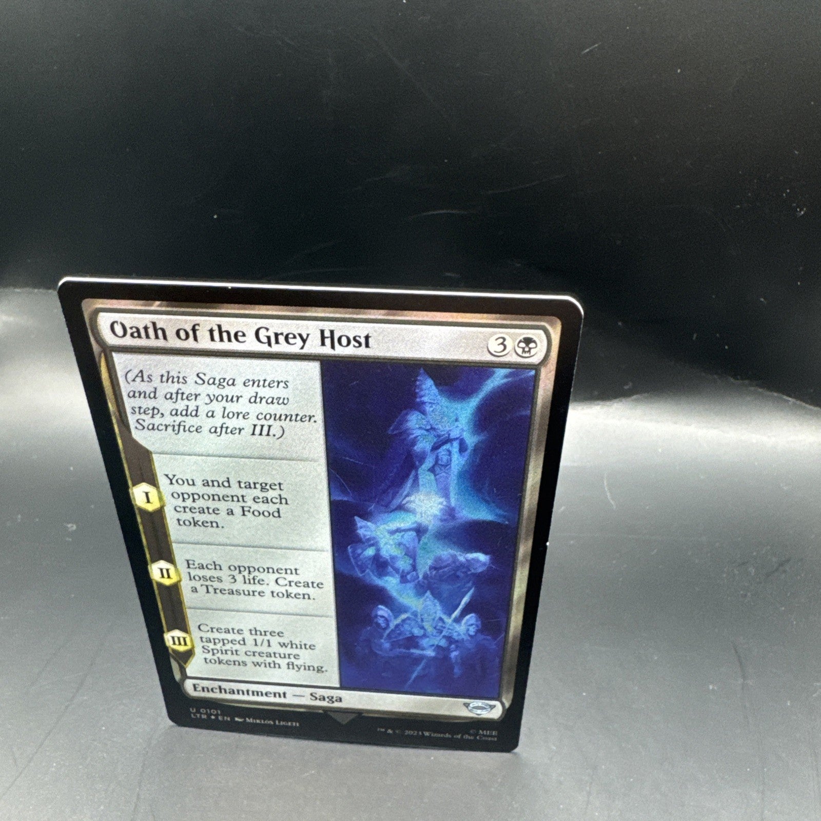 MTG Oath Of The Grey Host (FOIL) 0101 Lord of the Rings M/NM Free UK P&P