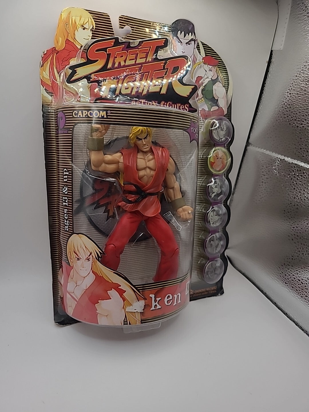Street Fighter Ken Action Figure Resaurus 1999