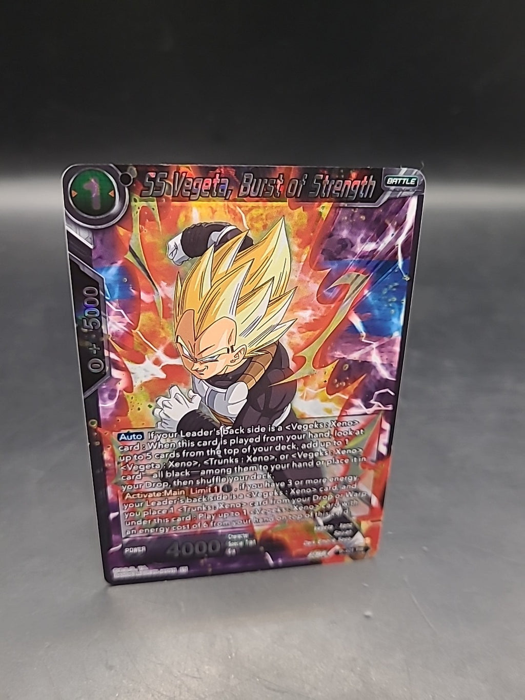 Dragon Ball Super DBS SS Vegeta Burst of Strength Sealed Promo Card P-401 PR
