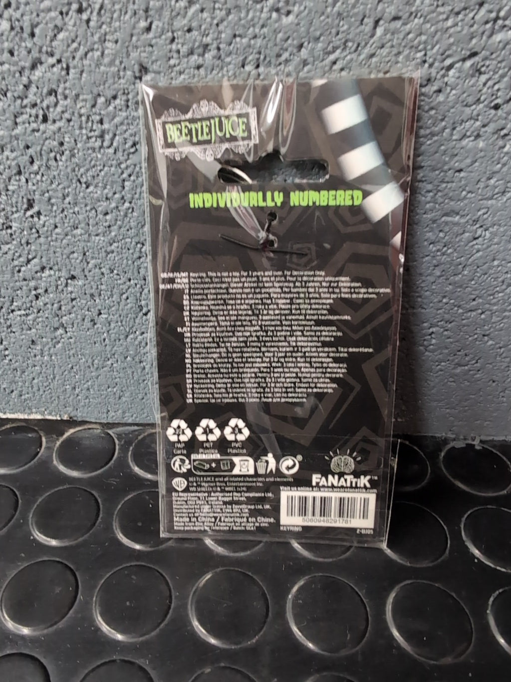 Beetlejuice Handbook of the Recently Deceased Keyring - Only 5,000 Worldwide