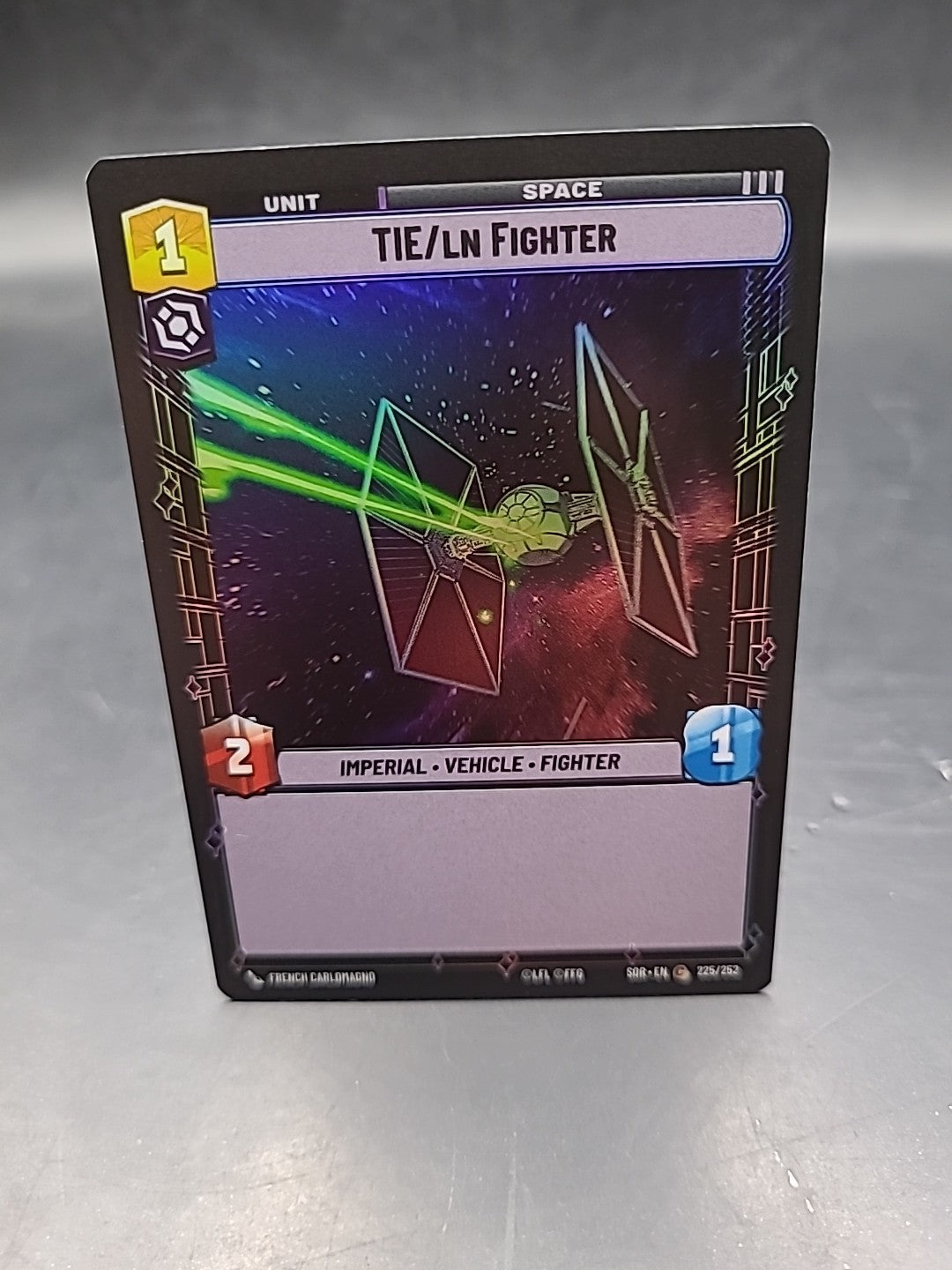 TIE/LN Fighter 225/252 Star Wars Unlimited Spark Of Rebellion Trading Card Foil