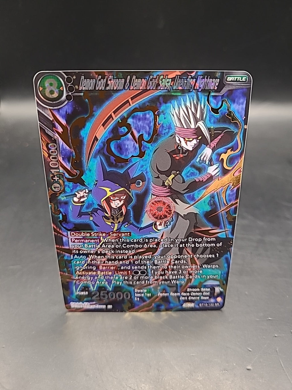 Demon God Shroom & Demon God Salsa, Unending Nightmare BT18-133 SR / MINT / DBS