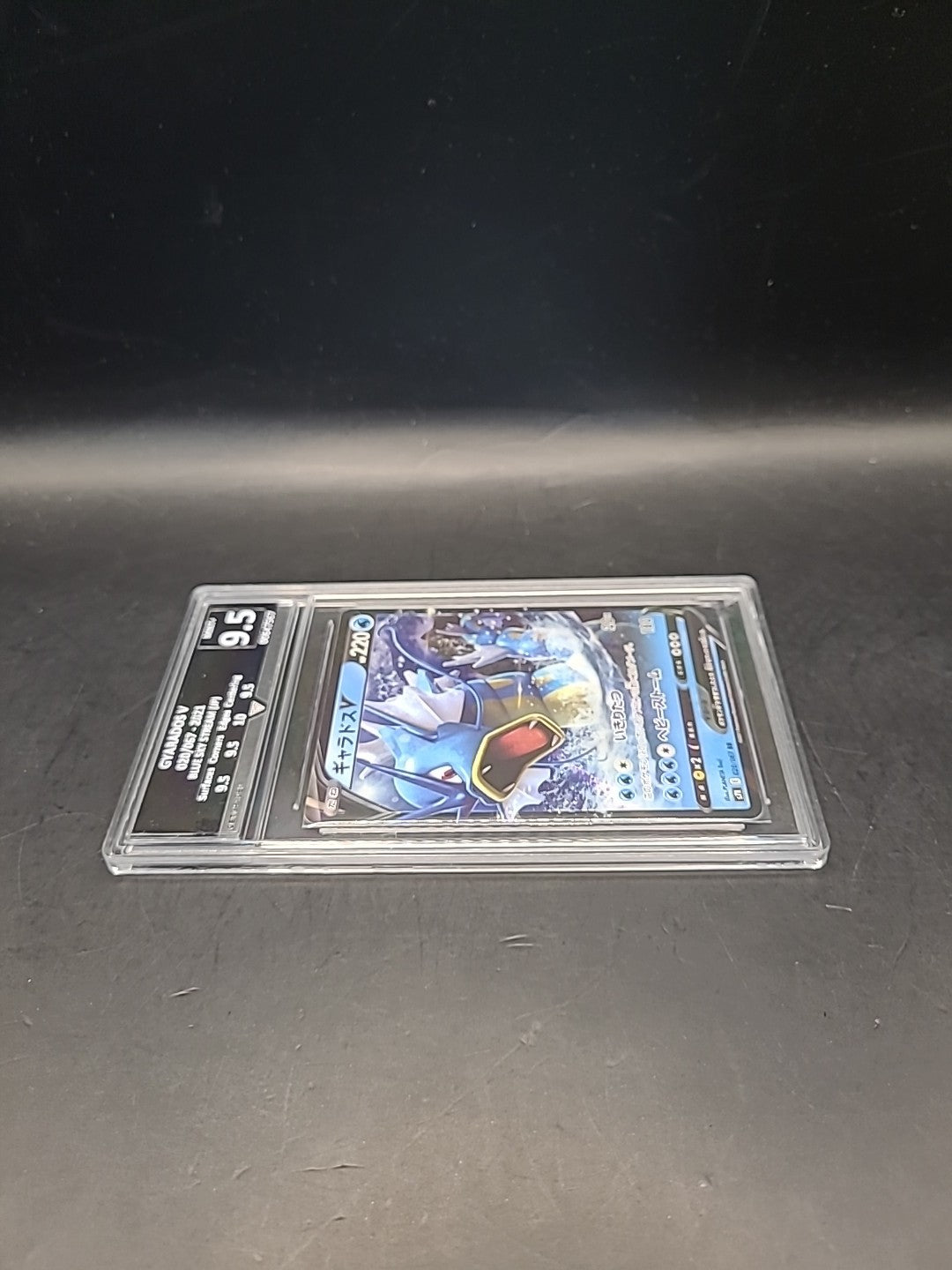 Graded Pokemon Card Gyarados V 020/067 Sky Stream Japanese 9.5