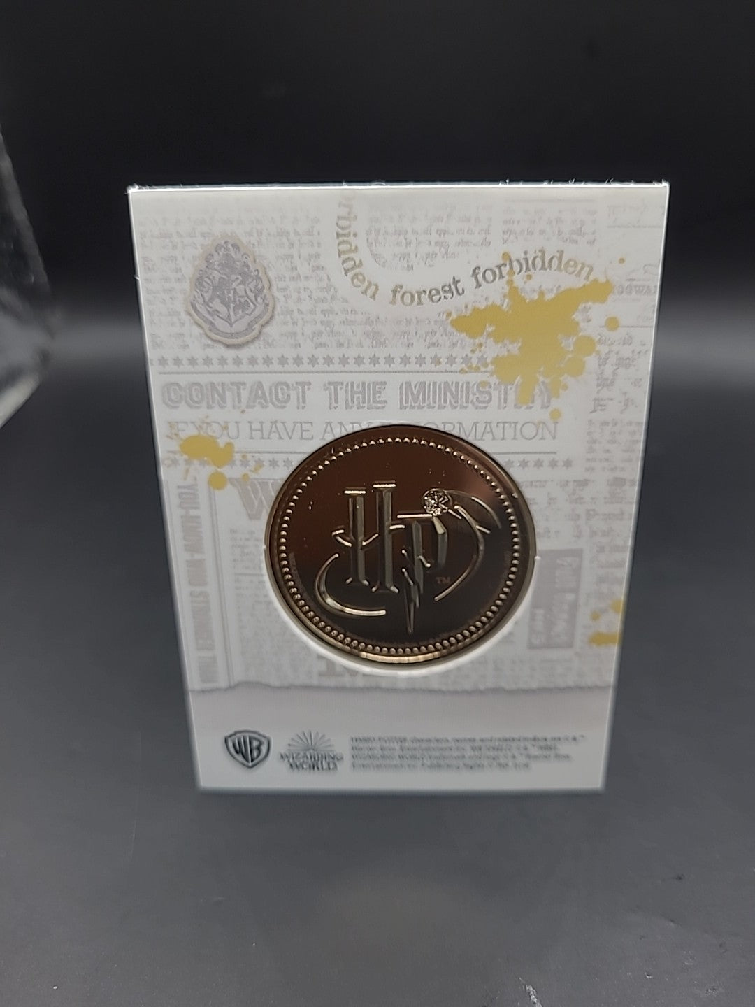 RARE HARRY POTTER MEDAL COIN IN CARD AUNT MARGE THE PRISONER OF AZKABAN