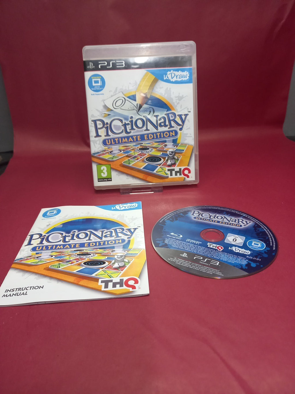 PS3 PICTIONARY ULTIMATE EDITION USED FREE UK P&P