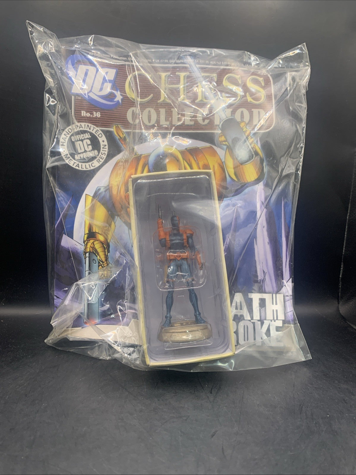 DC COMICS CHESS FIGURE COLLECTION Issue 36 DEATH STROKE  EAGLEMOSS FIGURINE