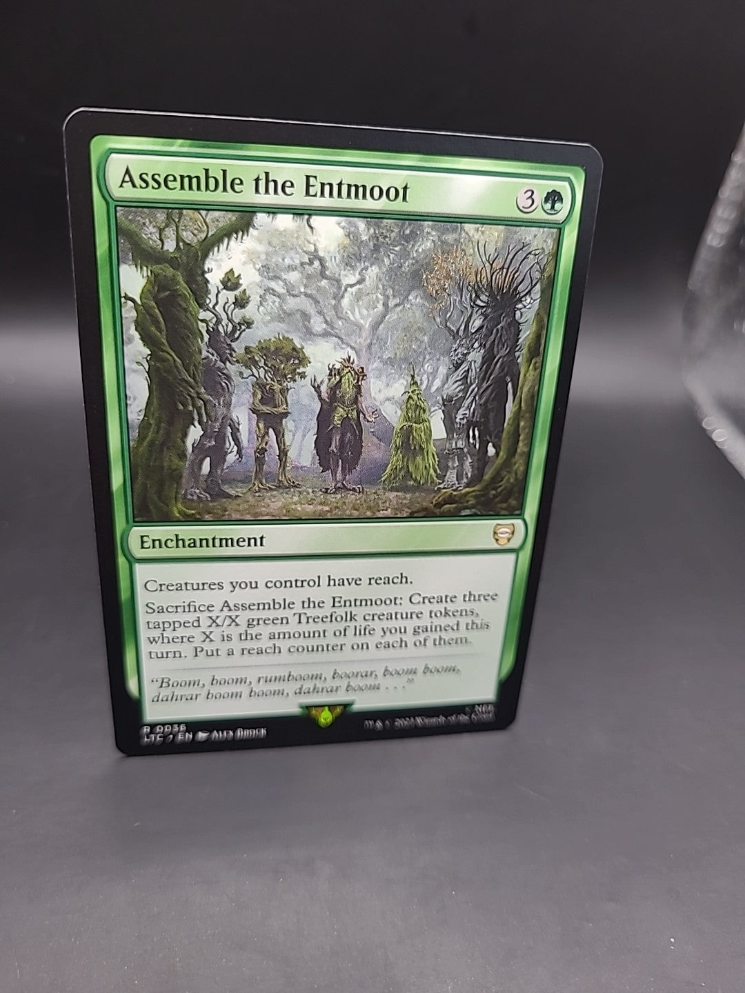 Assemble the Entmoot 0036 Non Foil Rare LOTR Commander MTG Near Mint