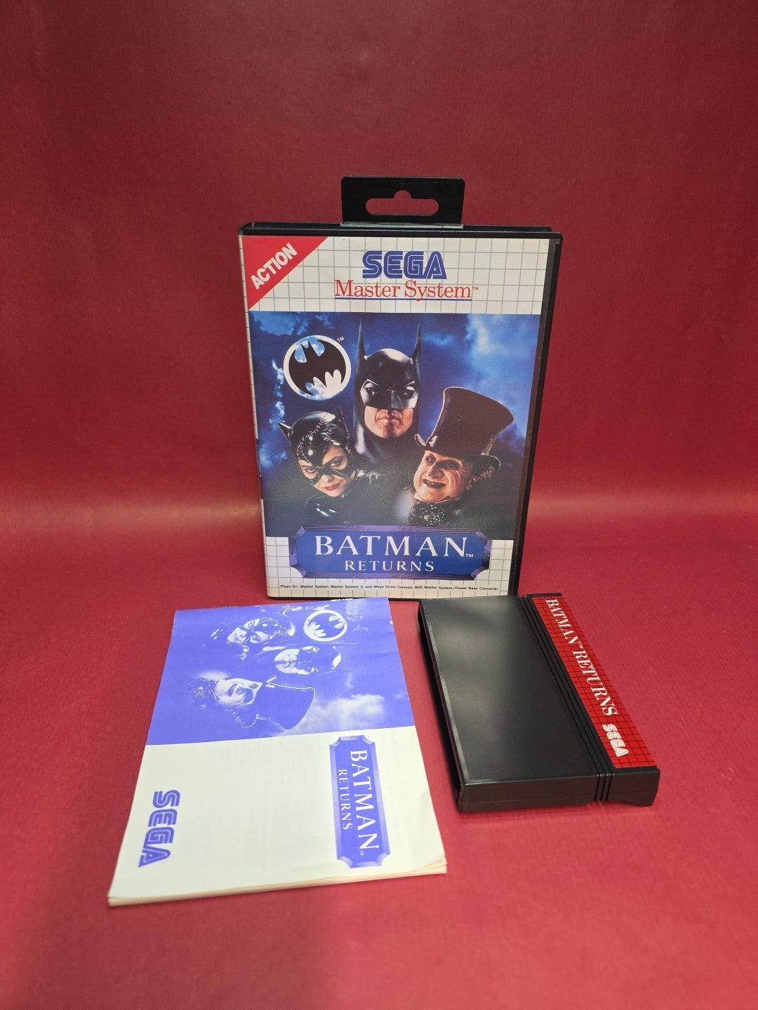 Batman Returns SEGA Master System Game Boxed with Manual Included 1993 VGC