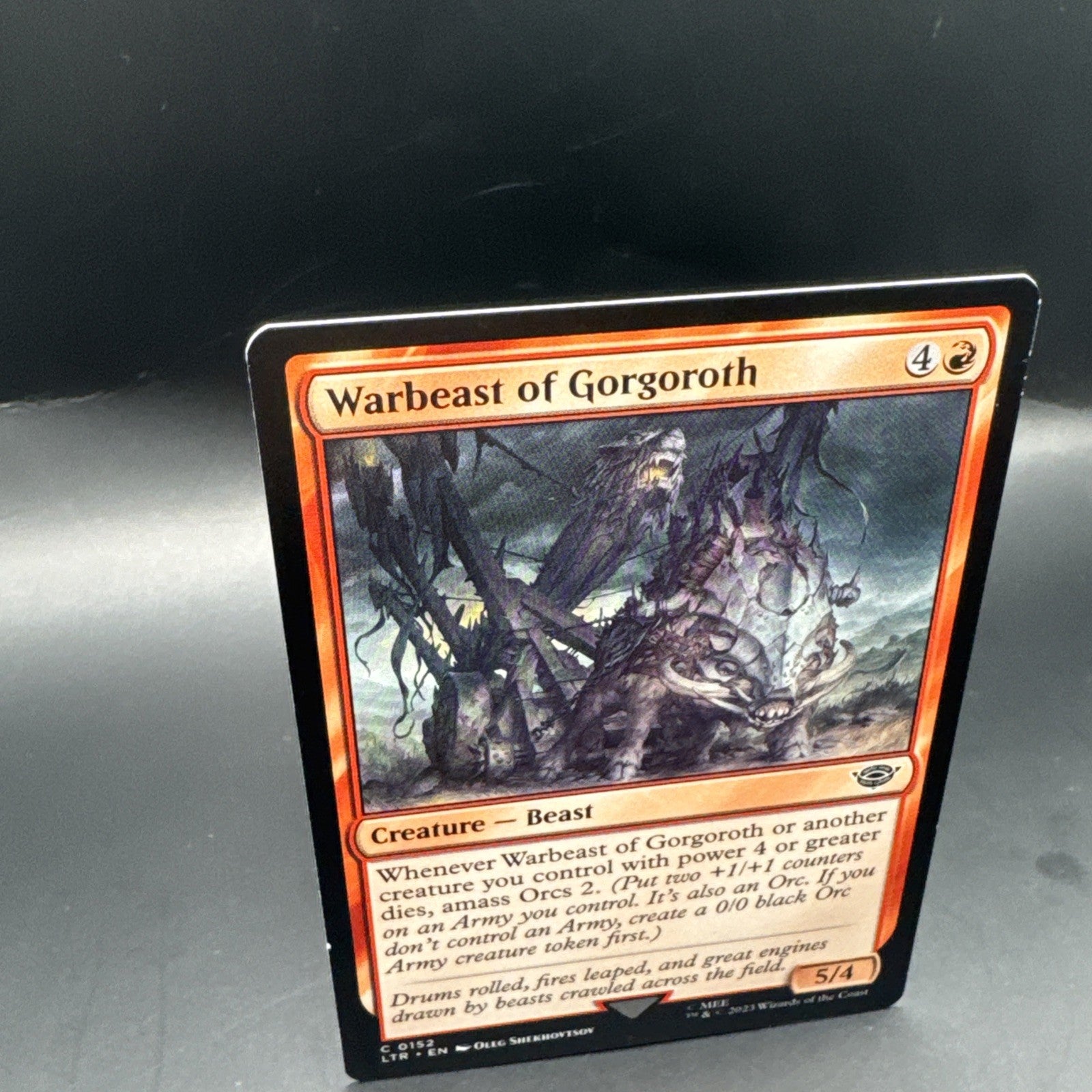 MTG Warbeast of Gorgoroth (FOIL) C0152 Lord of the Rings + 1 Regular Card