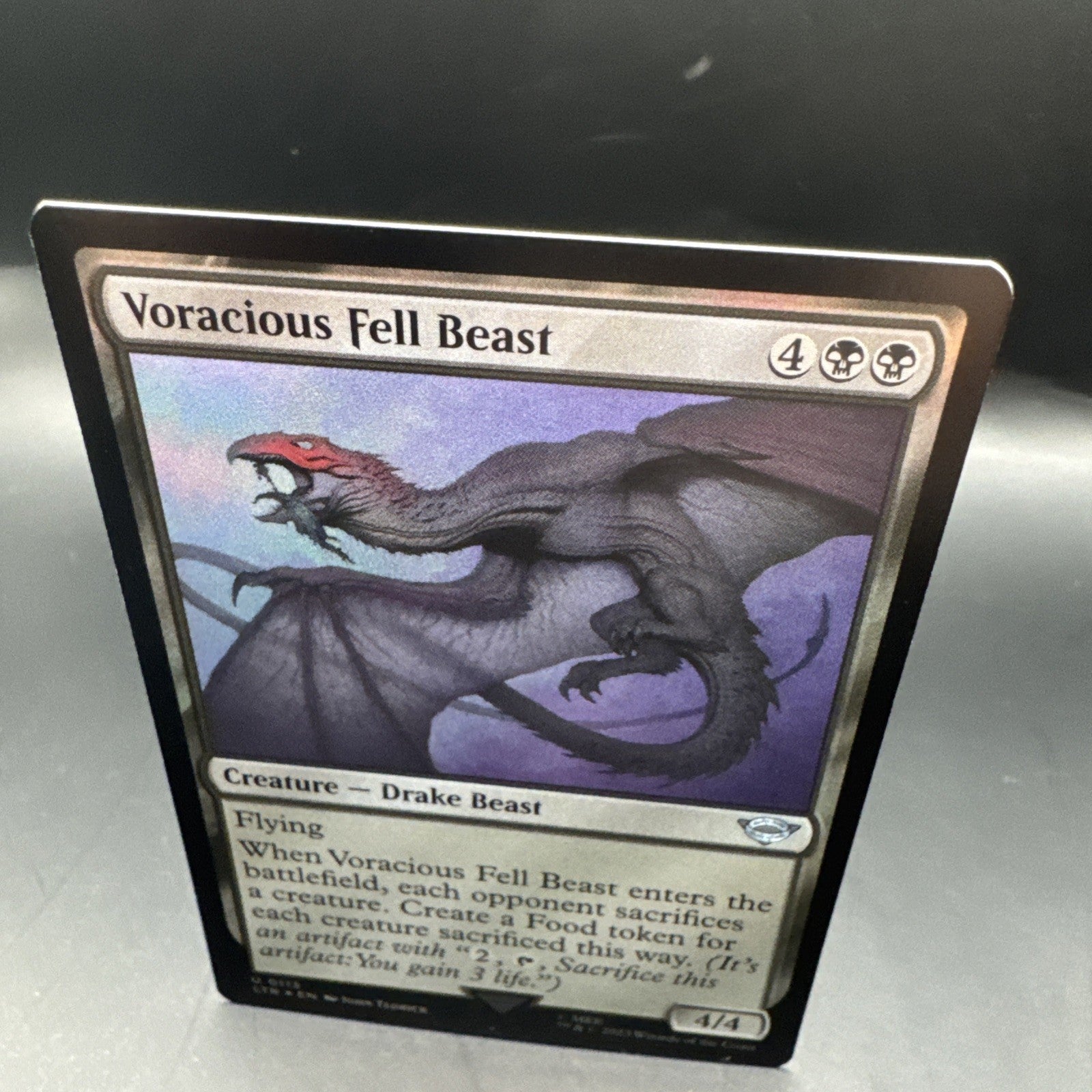 MTG Voracious Fell Beast (Foil) U0113 Lord of the Rings + 1 Regular Card