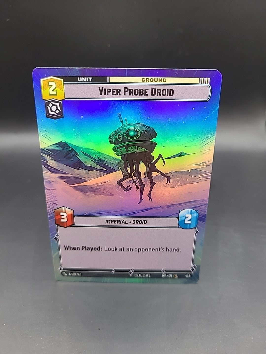 Star Wars Unlimited SOR - Viper Probe Droid Hyperspace Foil - #489