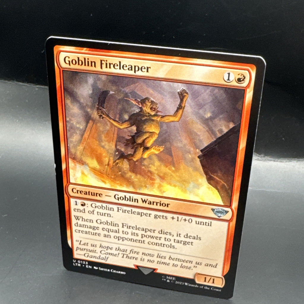 MTG Goblin Fireleaper U0133 Lord of the Rings Foil + 1 Regular Card