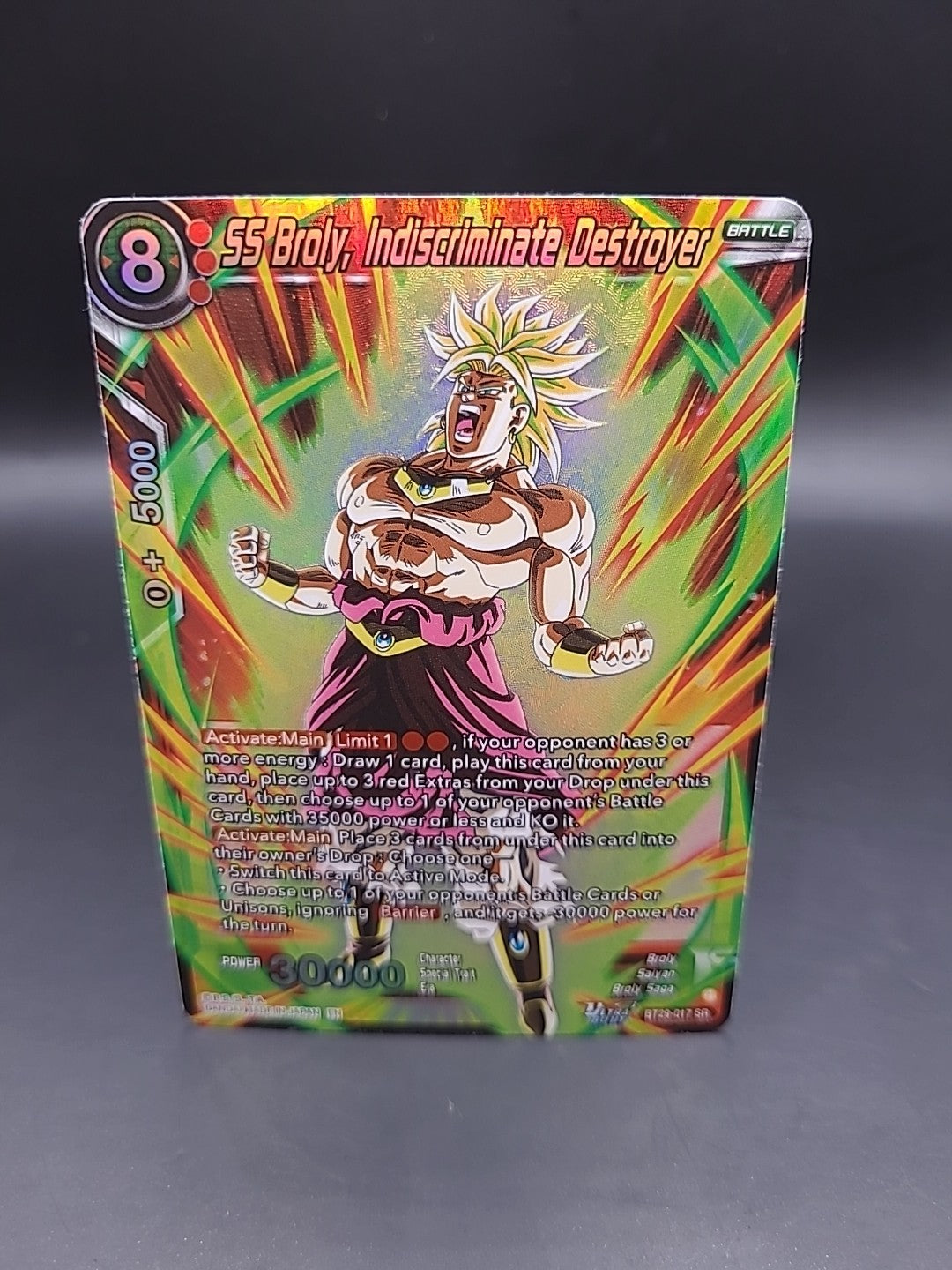 SS Broly, Indiscriminate Destroyer BT29-017 SR - Dragon Ball Super Card Game