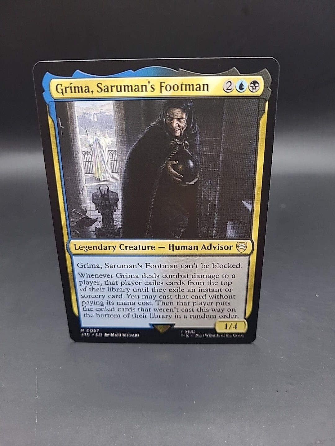 Grima, Saruman's Footman ~ Commander: The Lord of the Rings [ NM MTG 0057