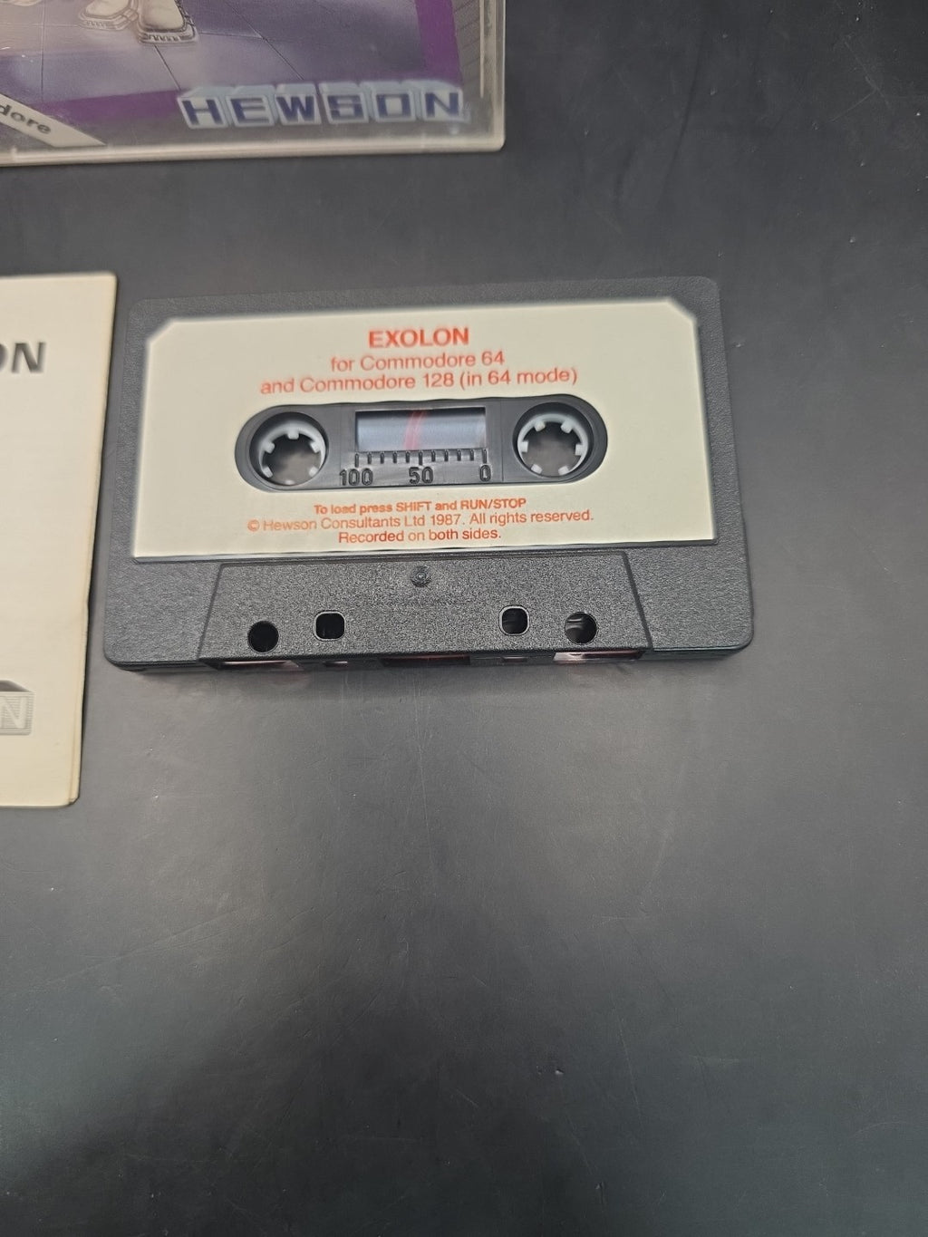 Exolon Commodore 64 Game Cassette, By Hewson 