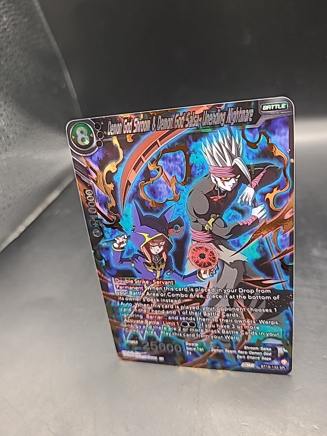 Demon God Shroom & Demon God Salsa, Unending Nightmare BT18-133 SR / MINT / DBS