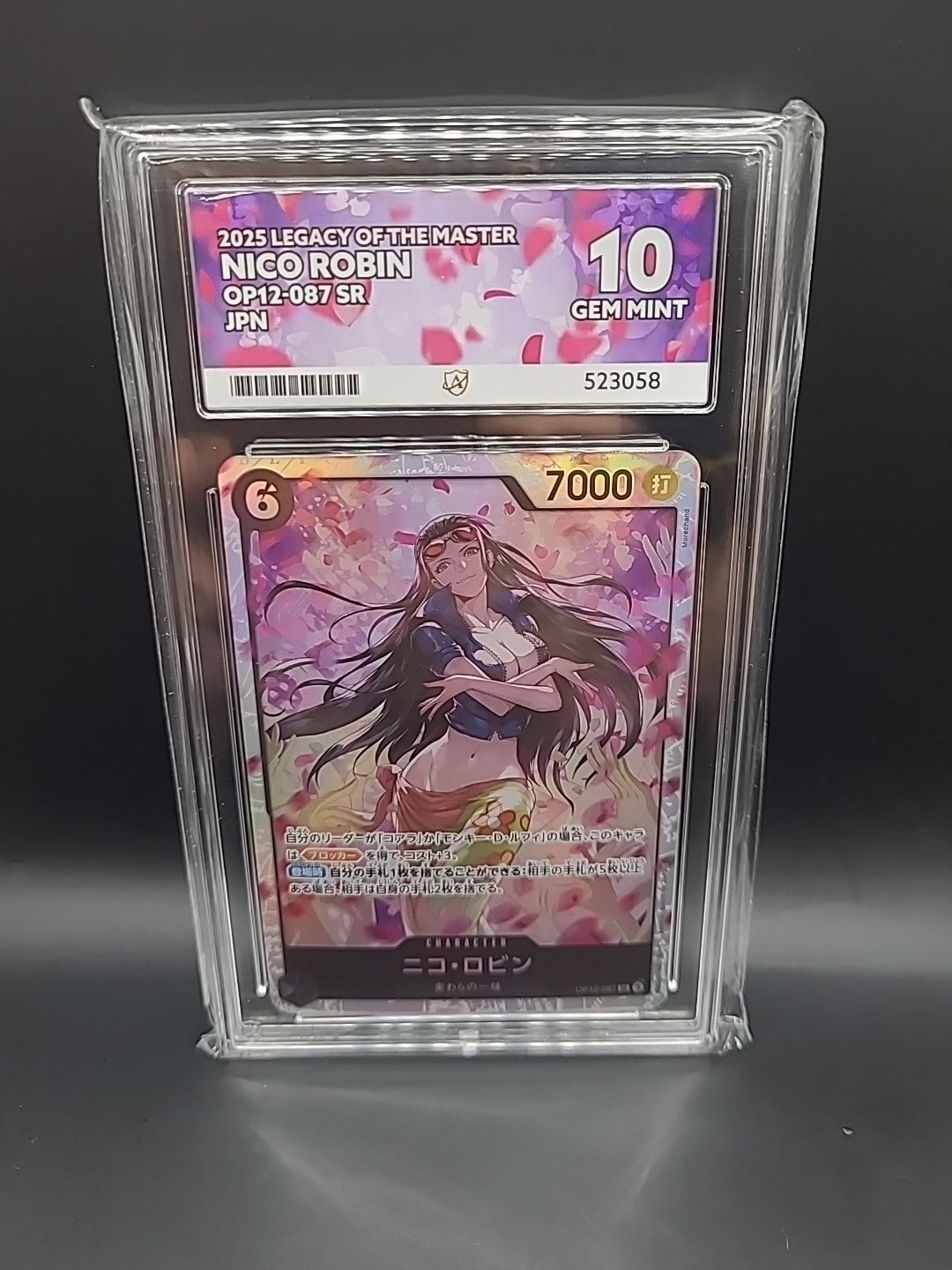 2025 ONE PIECE - LEGACY OF THE MASTER OP12-087 NICO ROBIN ACE 10 GEM MINT