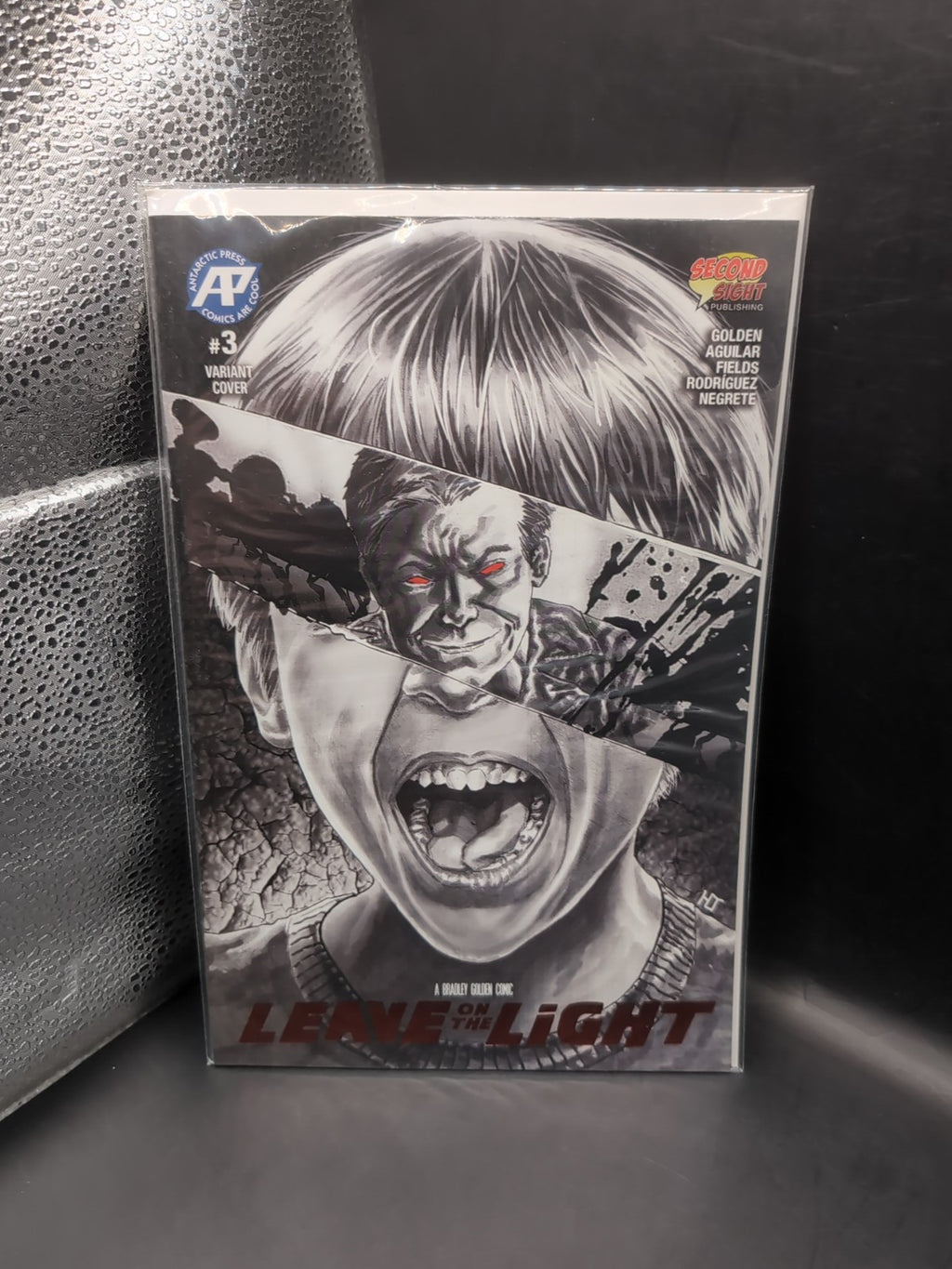 LEAVE ON THE LIGHT #3 RED  FOIL VARIANT  COVER FINAL ISSUE (2020)