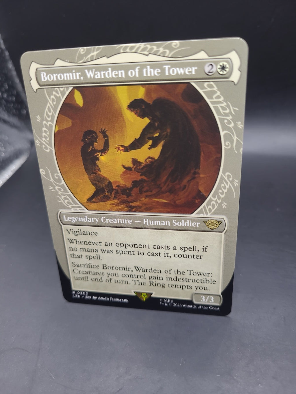 MTG Regular Boromir, Warden of the Tower(#302) Showcase - The Lord of the Rings
