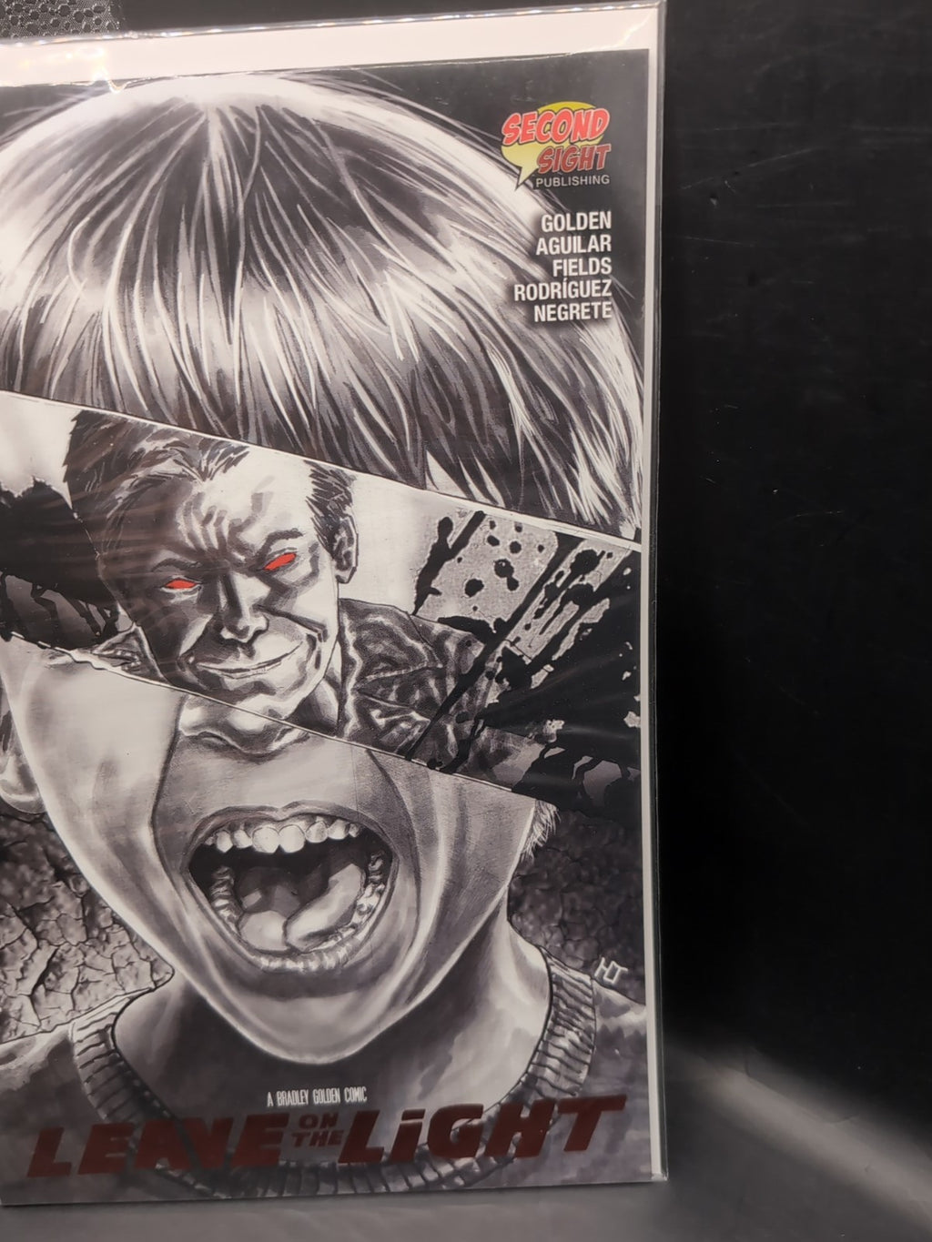 LEAVE ON THE LIGHT #3 RED  FOIL VARIANT  COVER FINAL ISSUE (2020)