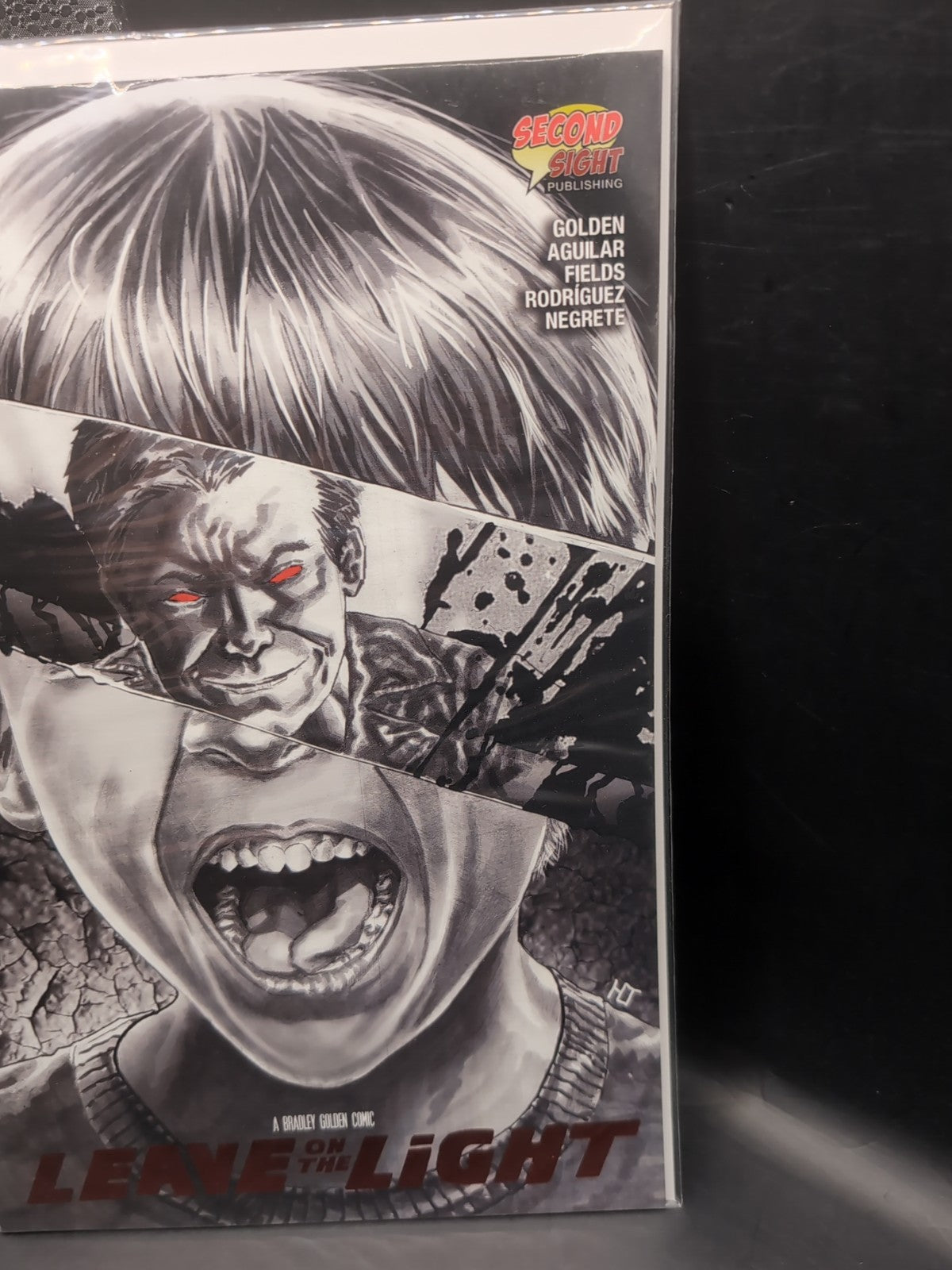LEAVE ON THE LIGHT #3 RED  FOIL VARIANT  COVER FINAL ISSUE (2020)