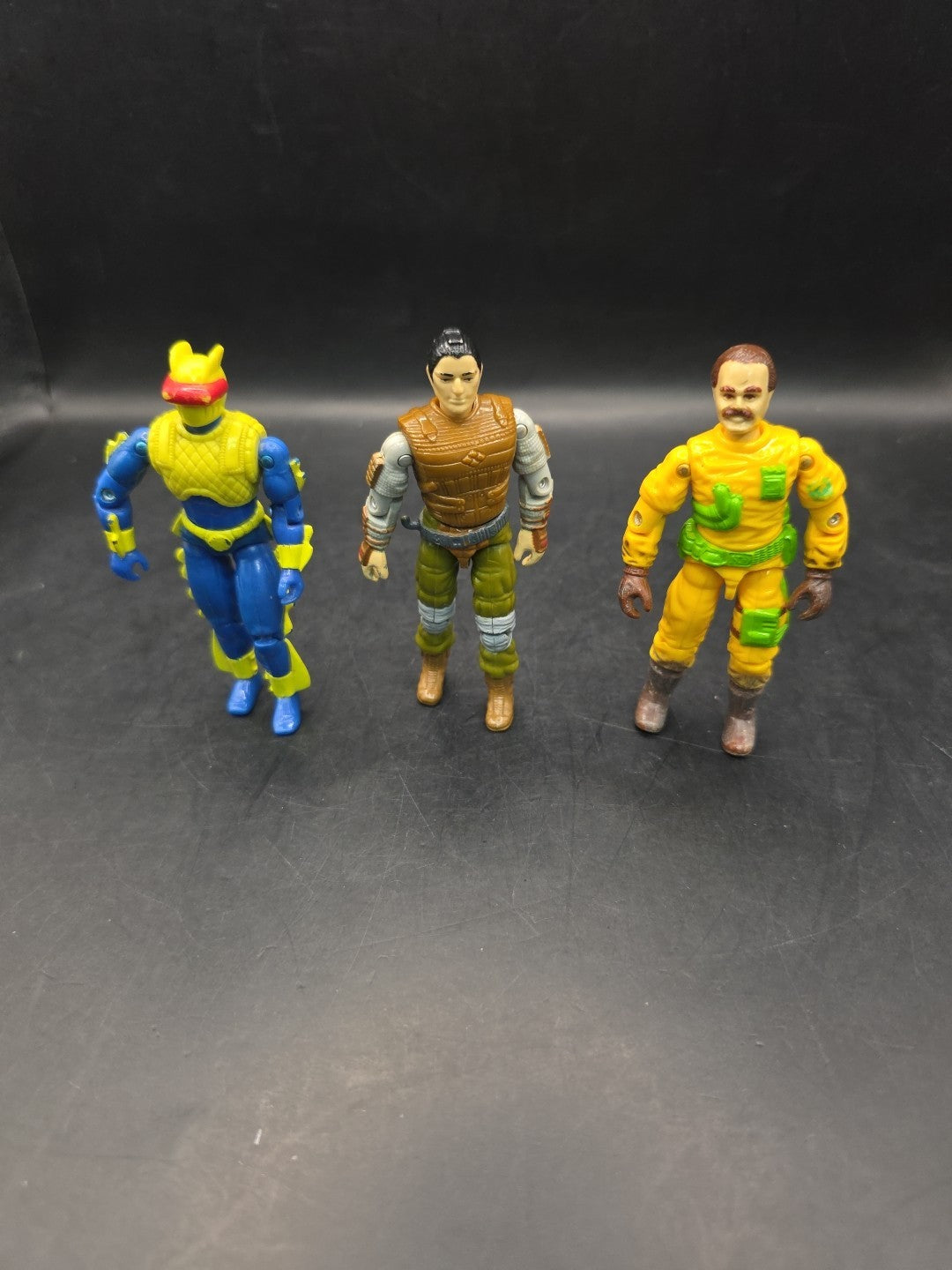 3 X G.I Joe Hasbro Figures Cobra Enemy, Budo & Clean Sweep