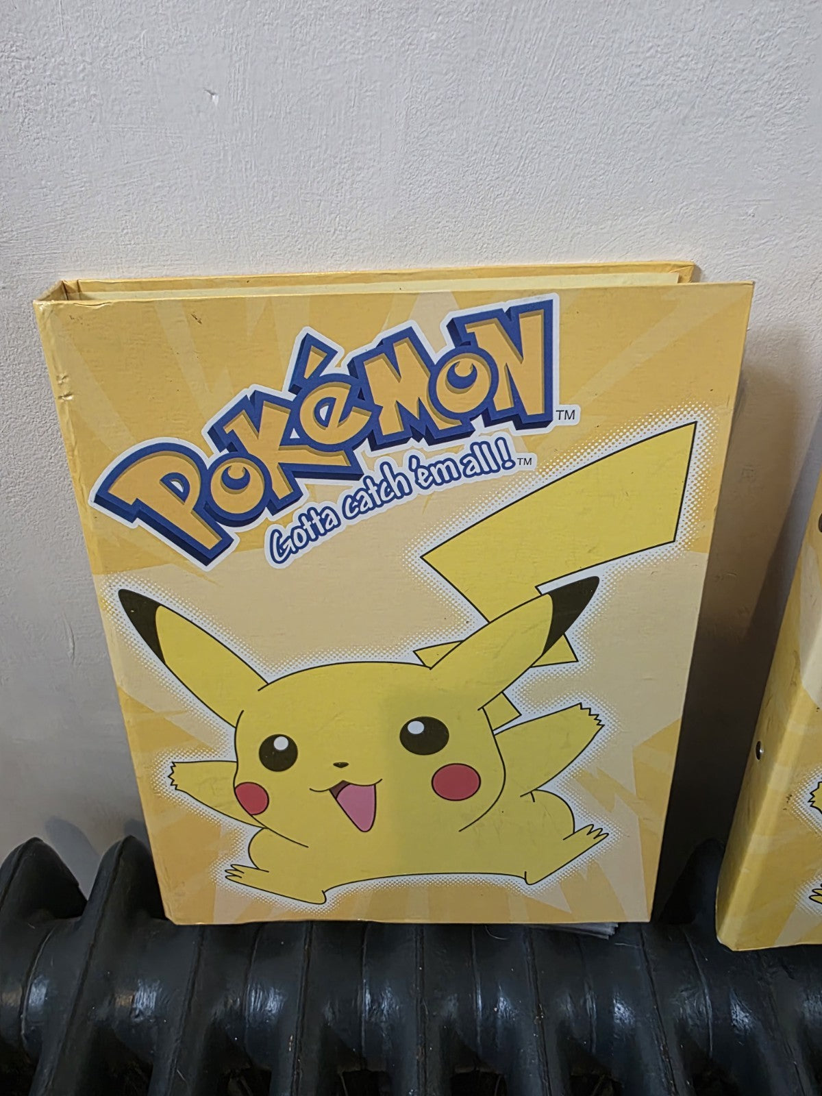 2 X Pikachu Vintage Pokemon Card Binder Folder | Official Licenced Nintendo 2000