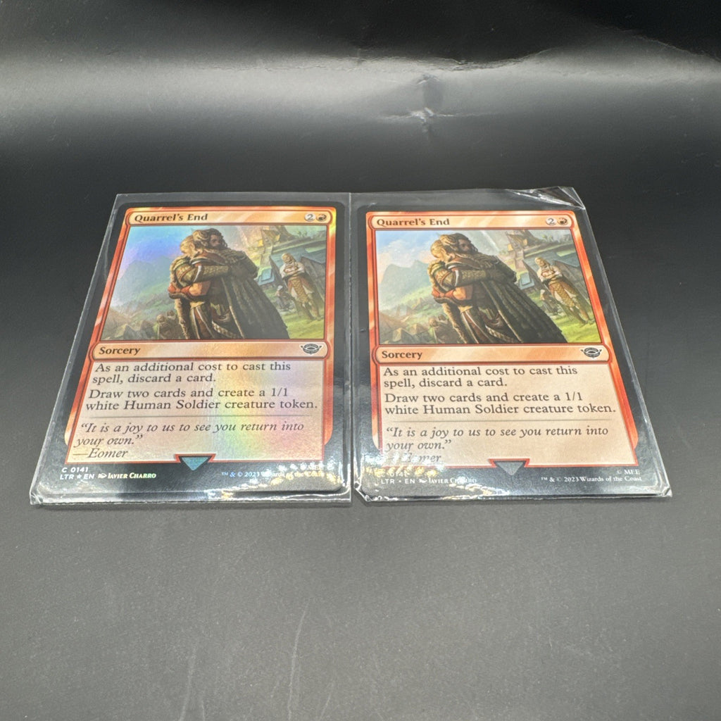 Quarrel's End Foil - LTR - Mtg Card C0141 + 1 Regular Card