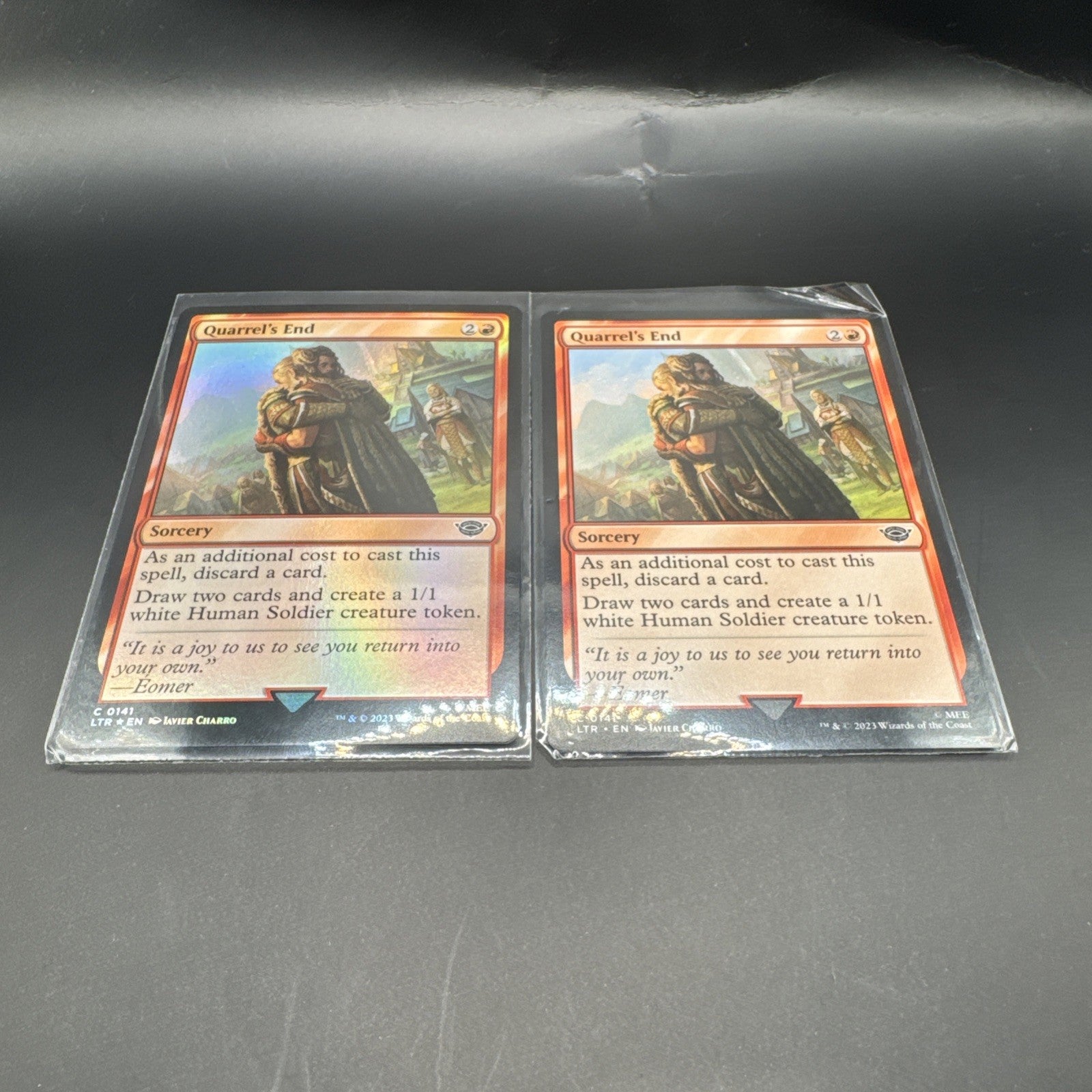 Quarrel's End Foil - LTR - Mtg Card C0141 + 1 Regular Card