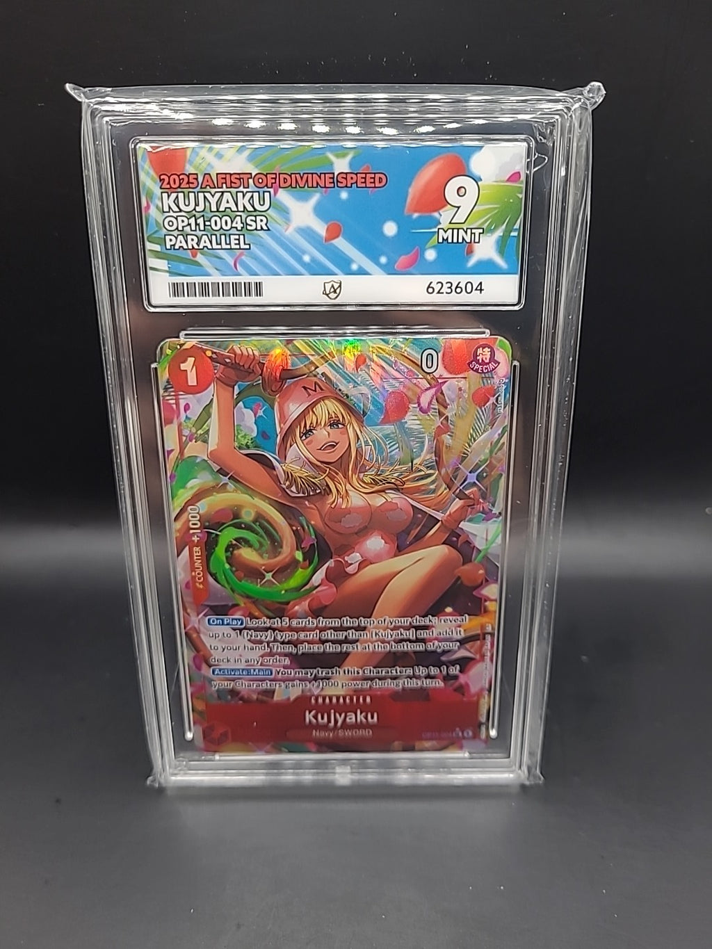 ACE 9 One Piece CCG Kujyaku OP11-004 Alternate Art A Fist Of Divine Speed