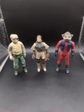 3 X Vintage Kenner  Star Wars Figures Prune Face, Nine Numb & Princess Leia...