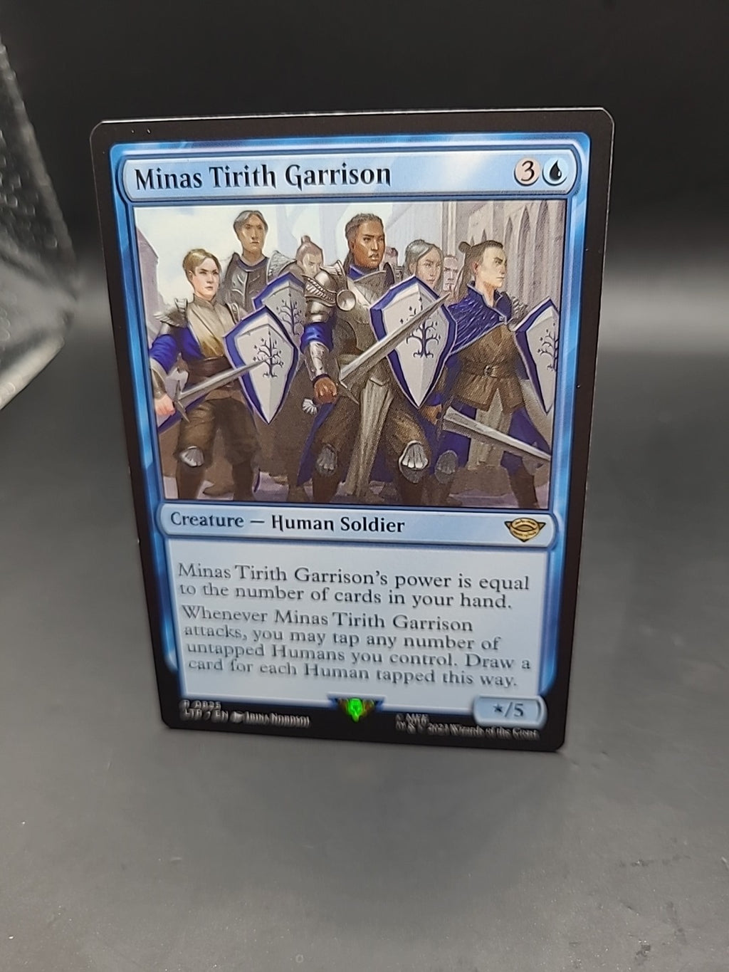 MTG ~ Minas Tirith Garrison ~ Extended Art ~ Lord Of The Rings ~ LTR 0825