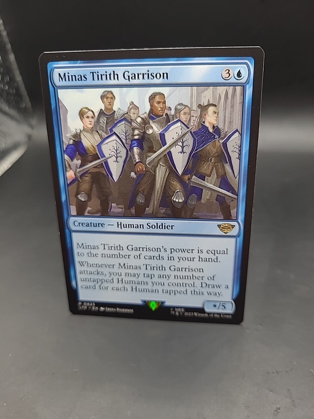 MTG ~ Minas Tirith Garrison ~ Extended Art ~ Lord Of The Rings ~ LTR 0825