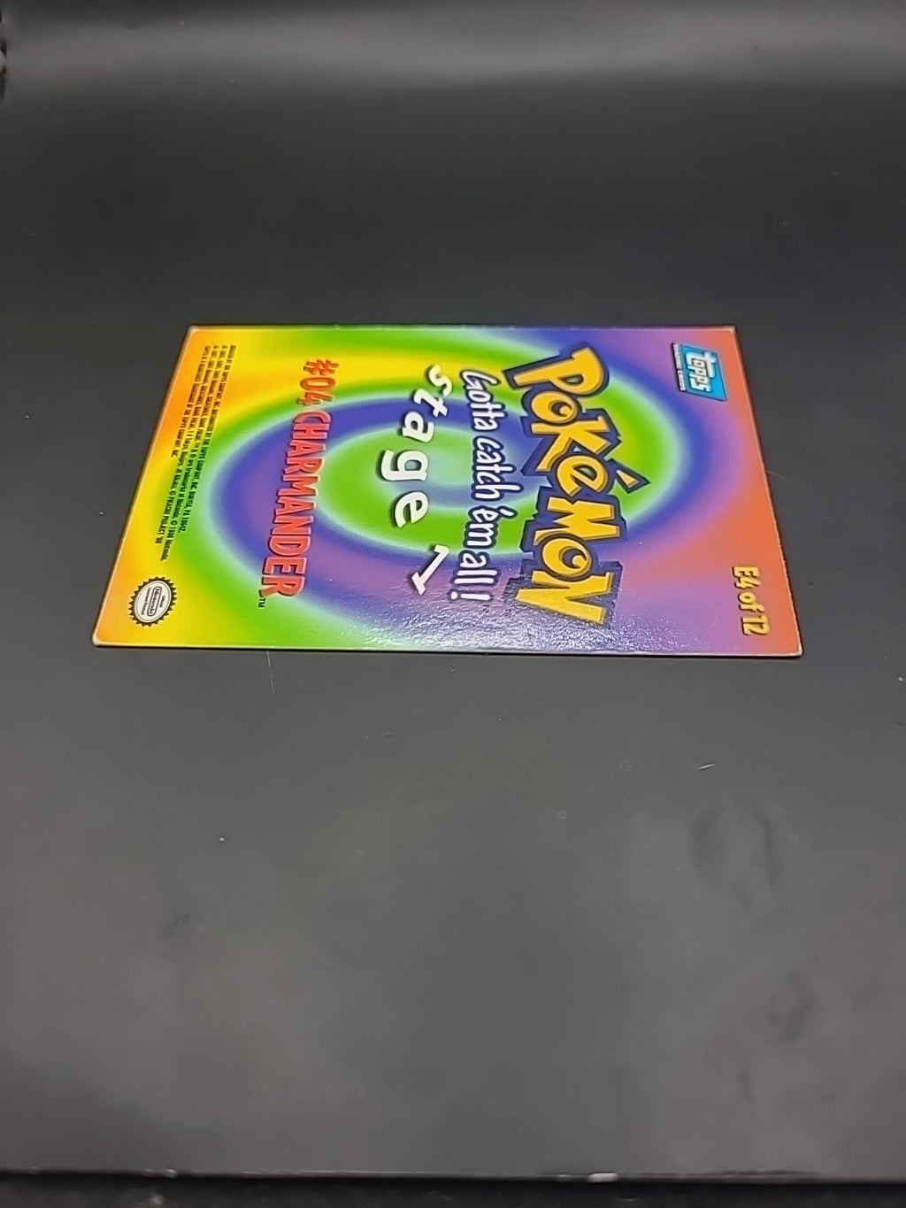 1999 Charmander E4 #04 Topps Pokemon Movie First Print Blue Logo MP