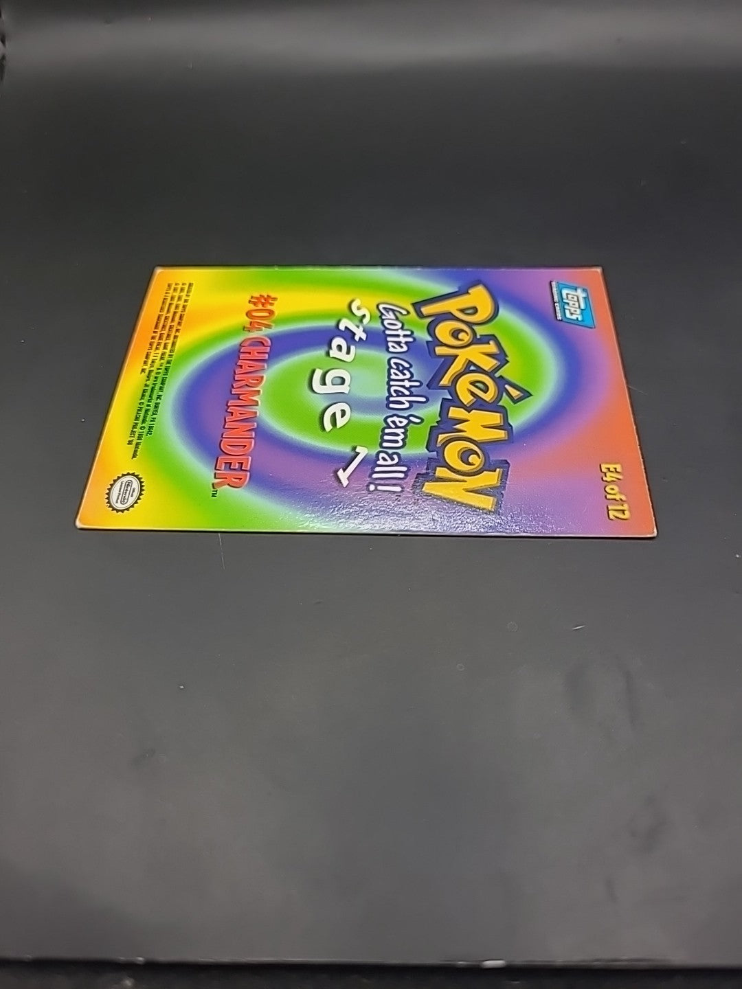 1999 Charmander E4 #04 Topps Pokemon Movie First Print Blue Logo MP