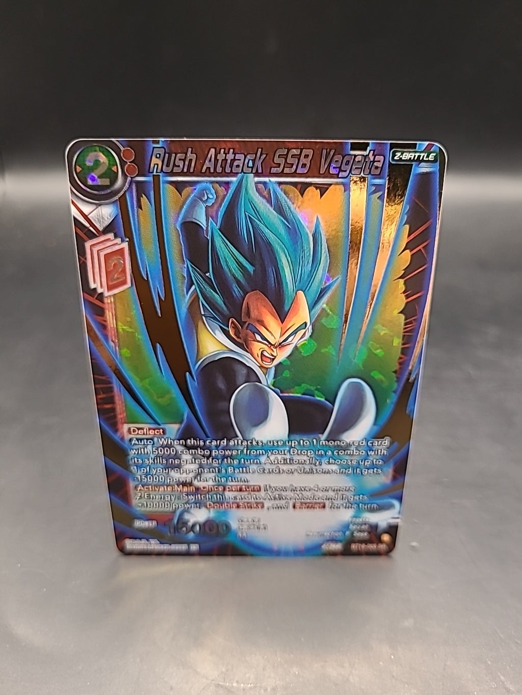 Rush Attack SSB Vegeta BT18-005 SR - Dragon Ball Super Card Game
