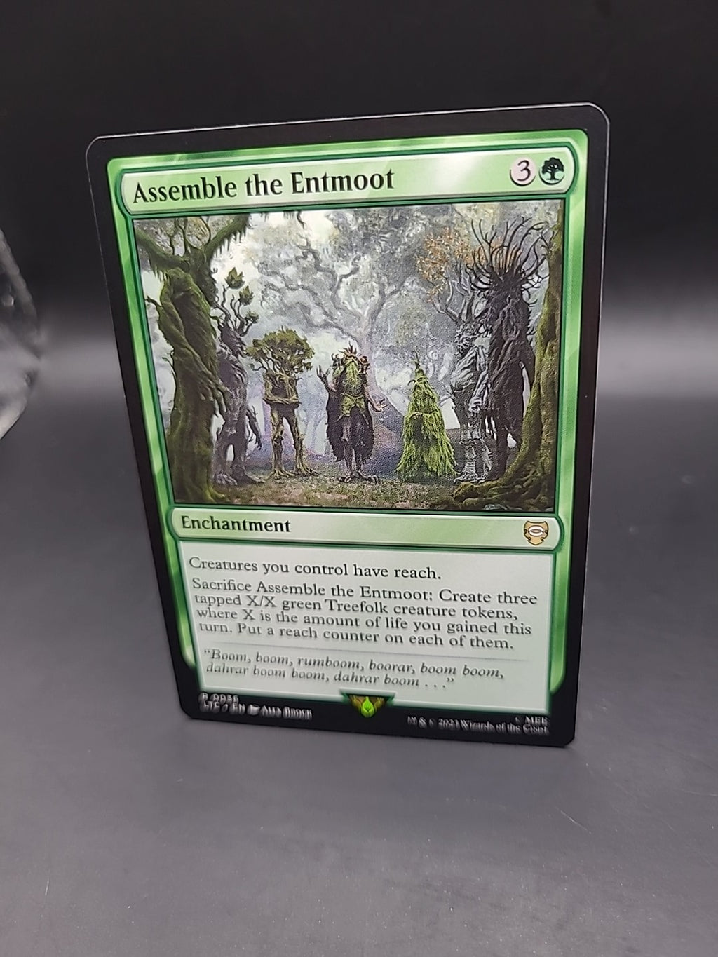 Assemble the Entmoot 0036 Non Foil Rare LOTR Commander MTG Near Mint
