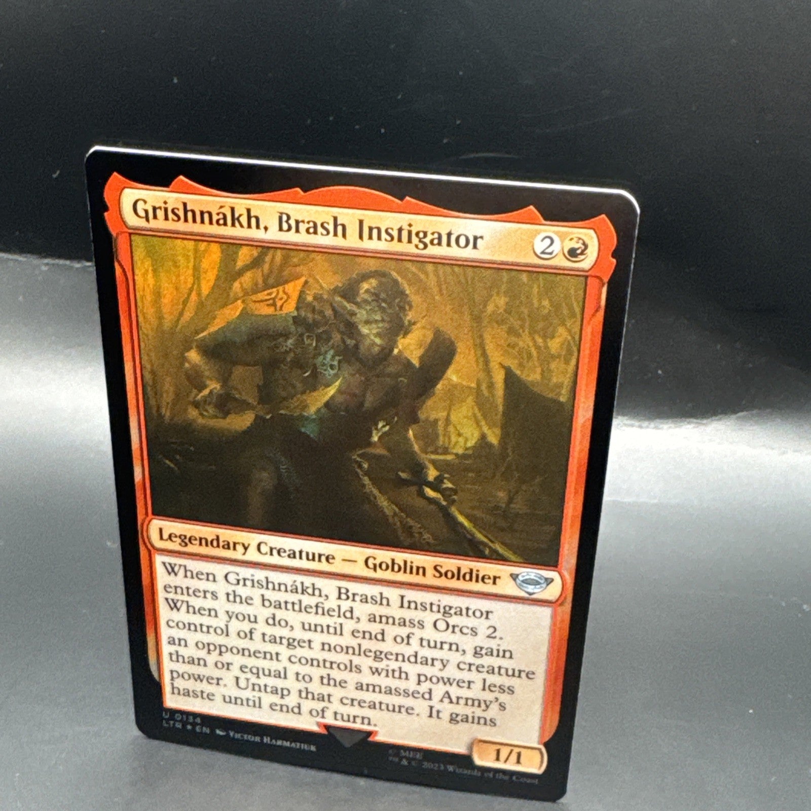 MTG Grishnakh, Brash Instigator - Foil C0135 + 1 Regular Card