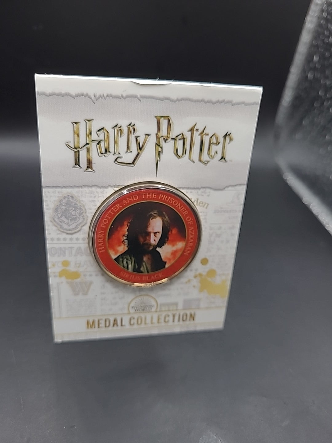 HARRY POTTER CARD WITH MEDAL SIRIUS BLACK GARY OLDMAN PRISONER OF AZKABAN COIN