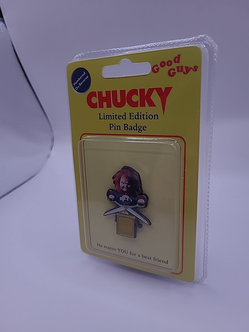 Limited Edition Chucky Good Guys Pin Badge Brand New