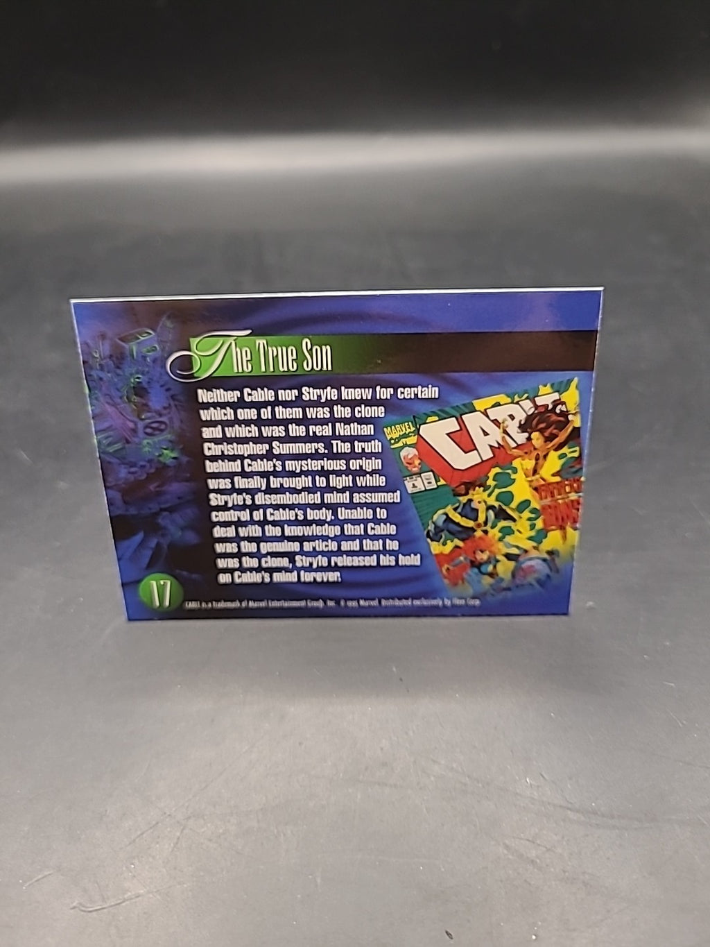 1994 FLAIR MARVEL ANNUAL Trading Card BY FLEER #17 CABLE