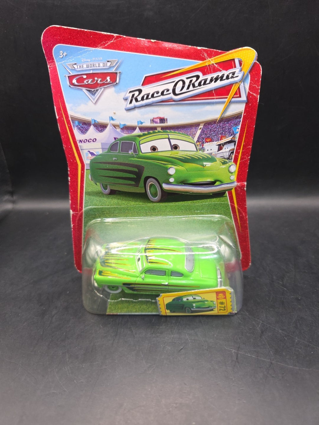 Mattel Disney Pixar Cars N2620 #72 - Edwin Kranks Vehicle - Green