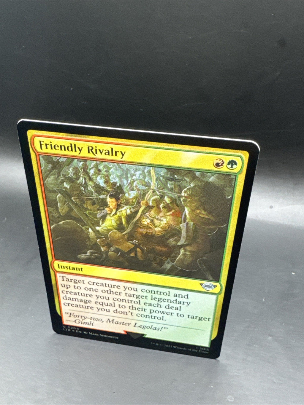 MTG Friendly Rivalry Card LTR Edition NM Condition Foil