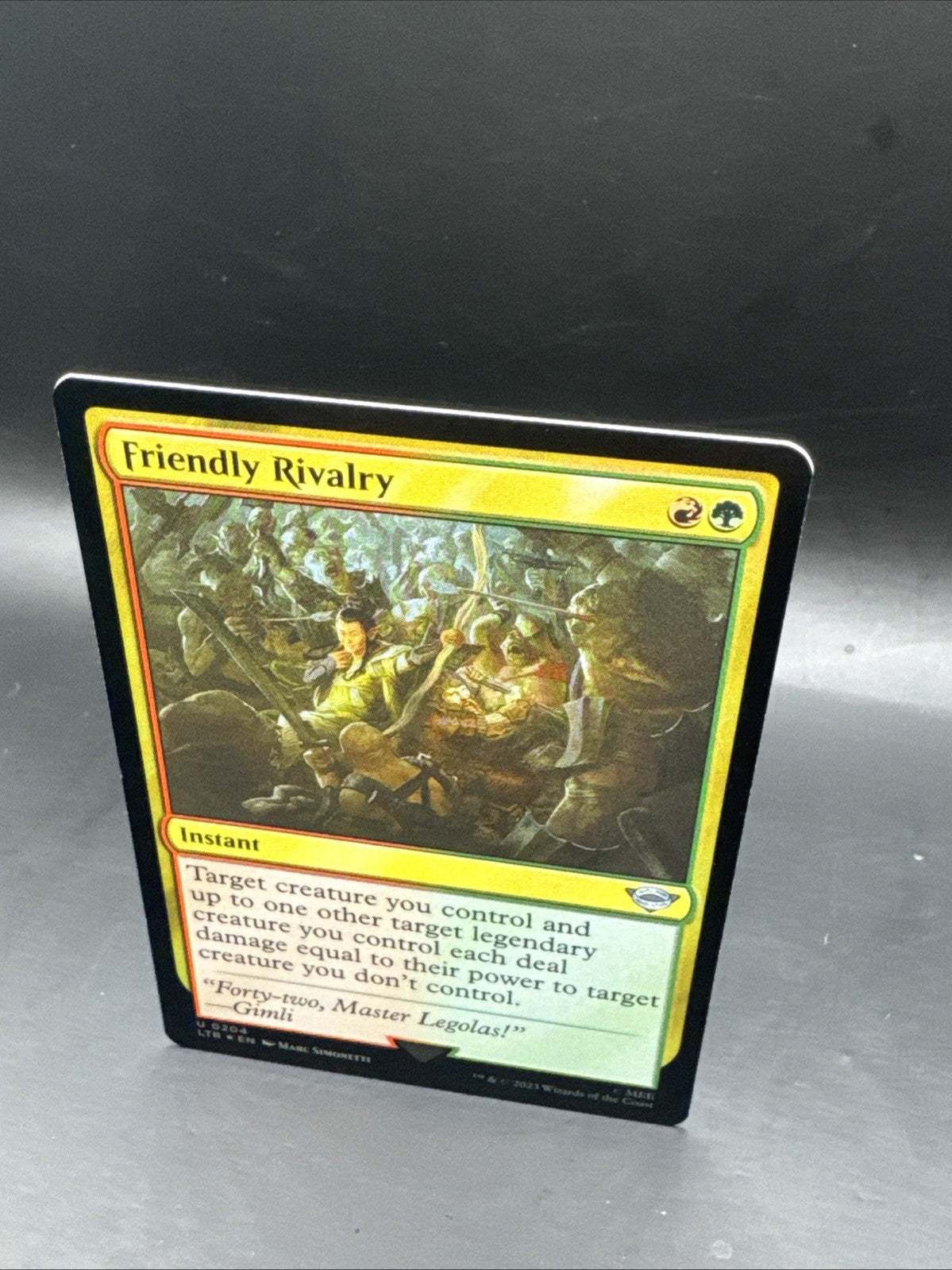 MTG Friendly Rivalry Card LTR Edition NM Condition Foil