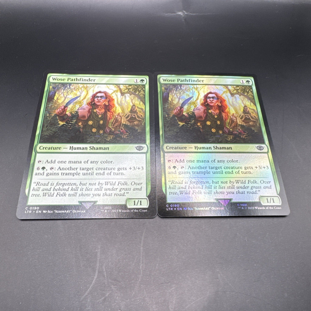 MTG Wose Pathfinder Foil C0190 LTR + Regular Card
