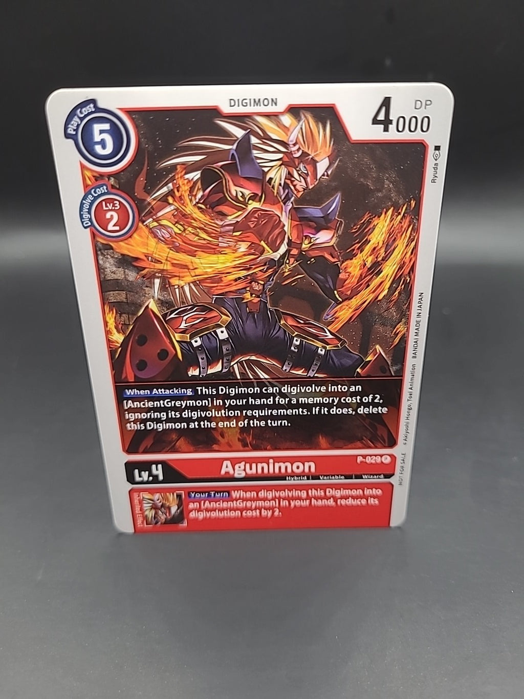 P-029 Agunimon :: Promo Non-Foil Digimon Card :: Revision Pack 2023 ::