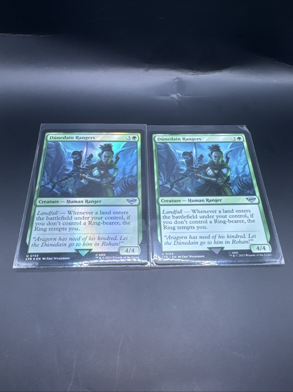Dunedain Rangers Foil MTG U0159 + 1 Regular Card