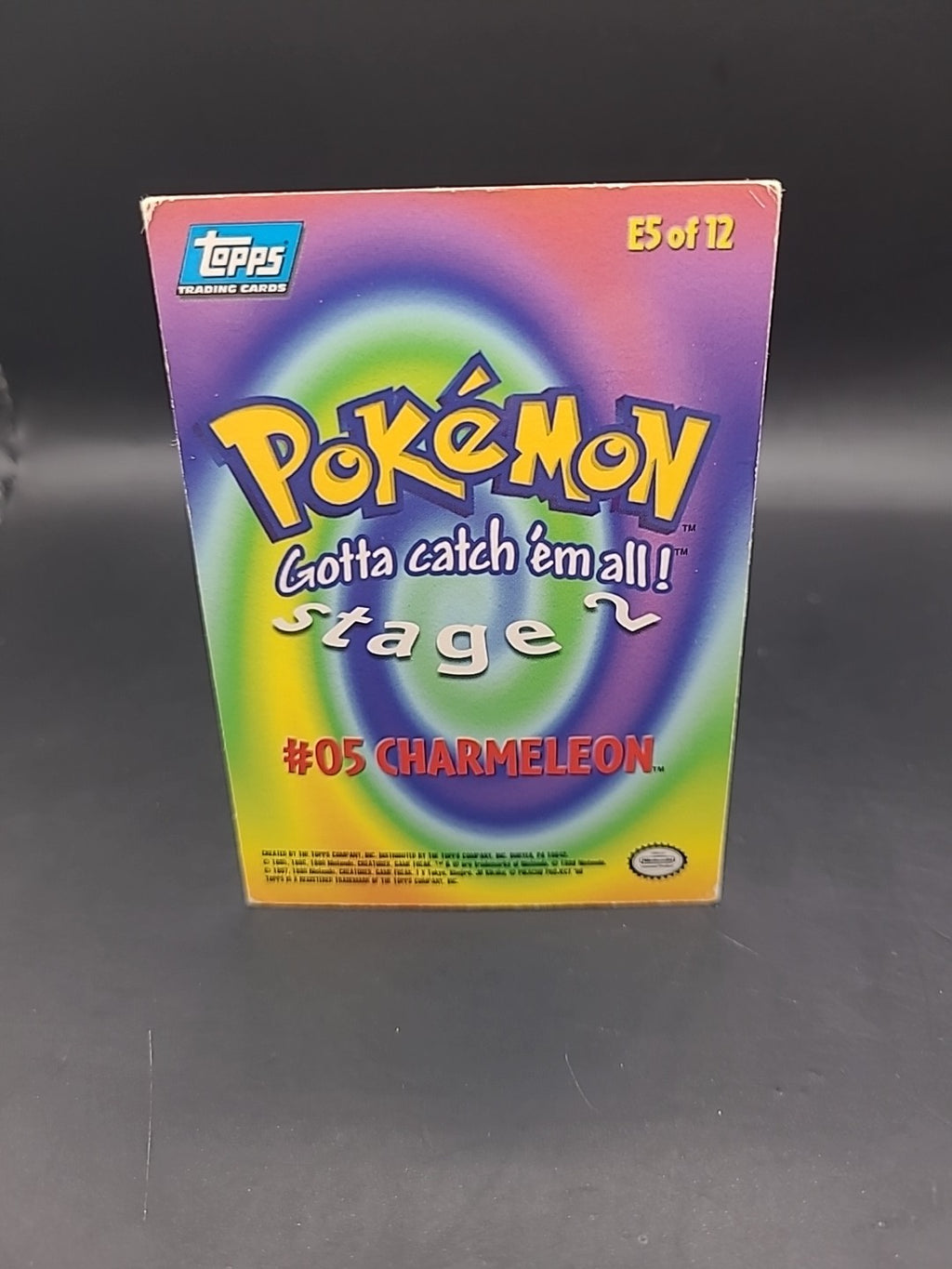 #05 Charmeleon E5 of 12 Stage 2 Topps 1999 Pokémon Card